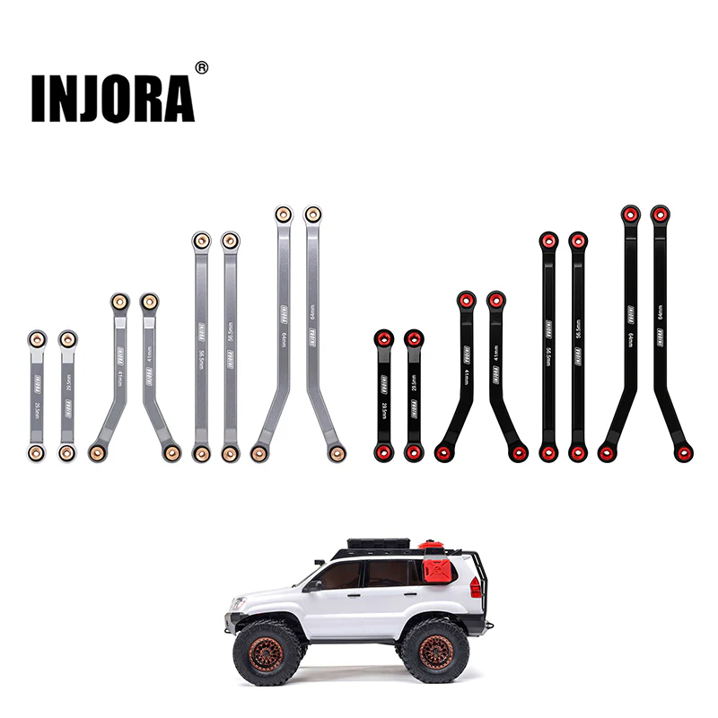 INJORA Aluminum High Clearance 4 Links Set for 1/24 Axial SCX24 GX470