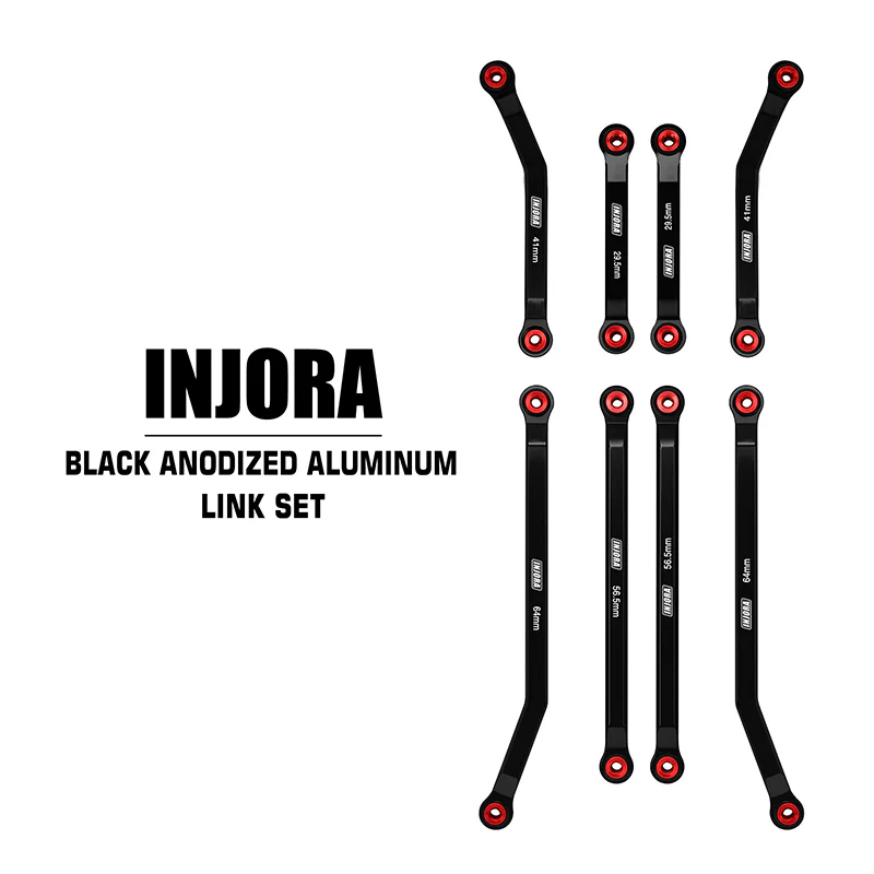 INJORA Aluminum High Clearance 4 Links Set for 1/24 Axial SCX24 GX470 - Image 11