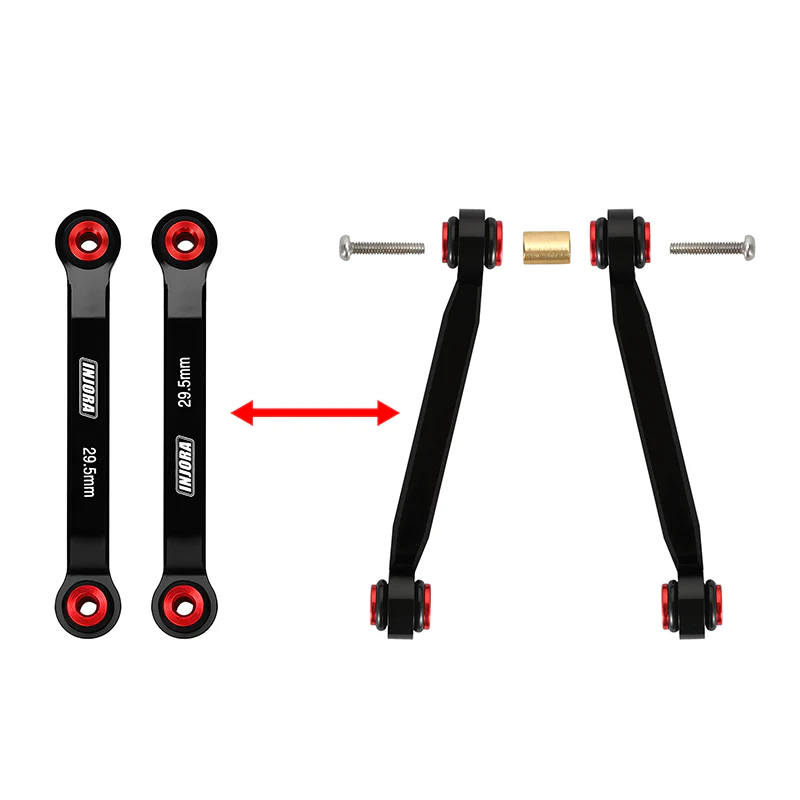 INJORA Aluminum High Clearance 4 Links Set for 1/24 Axial SCX24 GX470 - Image 13