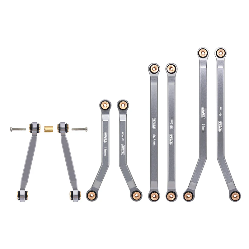 INJORA Aluminum High Clearance 4 Links Set for 1/24 Axial SCX24 GX470 - Image 2