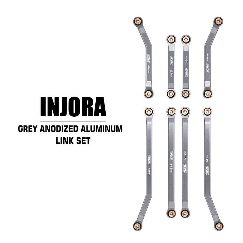 INJORA Aluminum High Clearance 4 Links Set for 1/24 Axial SCX24 GX470 - Image 3