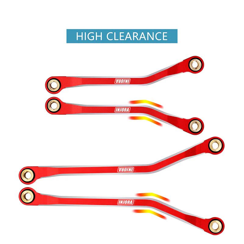INJORA Aluminum High Clearance Chassis Links Set for 1/18 TRX4M Defender Bronco - Image 13