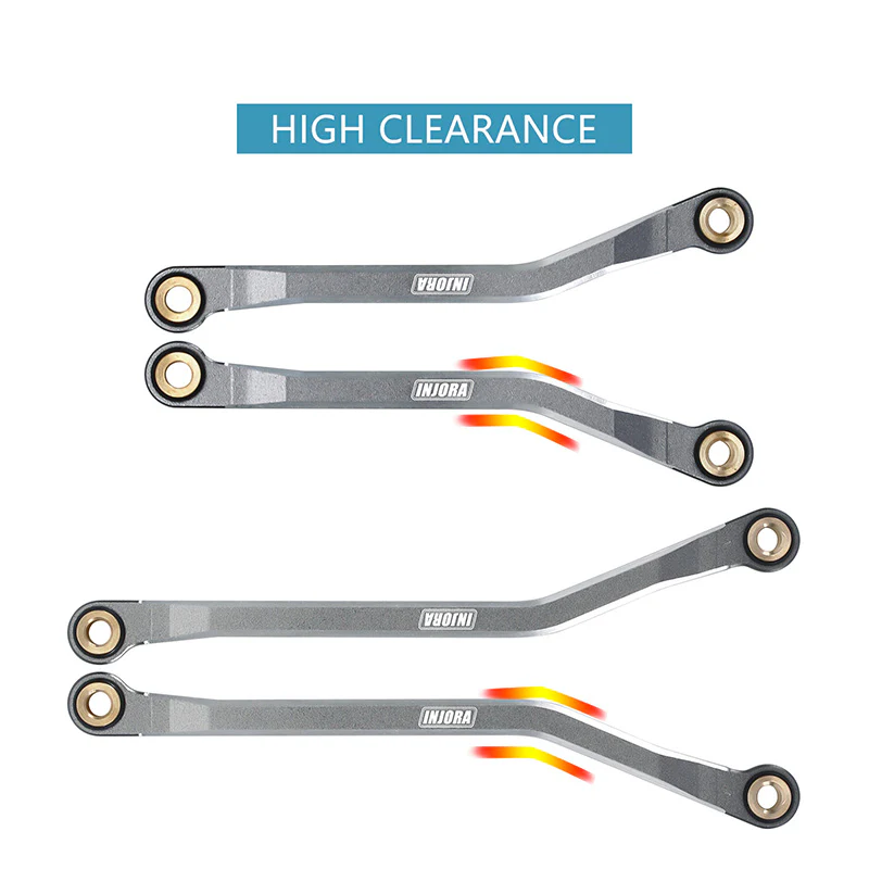 INJORA Aluminum High Clearance Chassis Links Set for 1/18 TRX4M Defender Bronco - Image 19