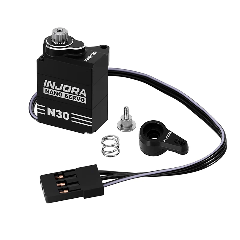 INJORA Aluminum N30 NANO Servo with Servo Saver for 1/30 SCX30 - Image 2