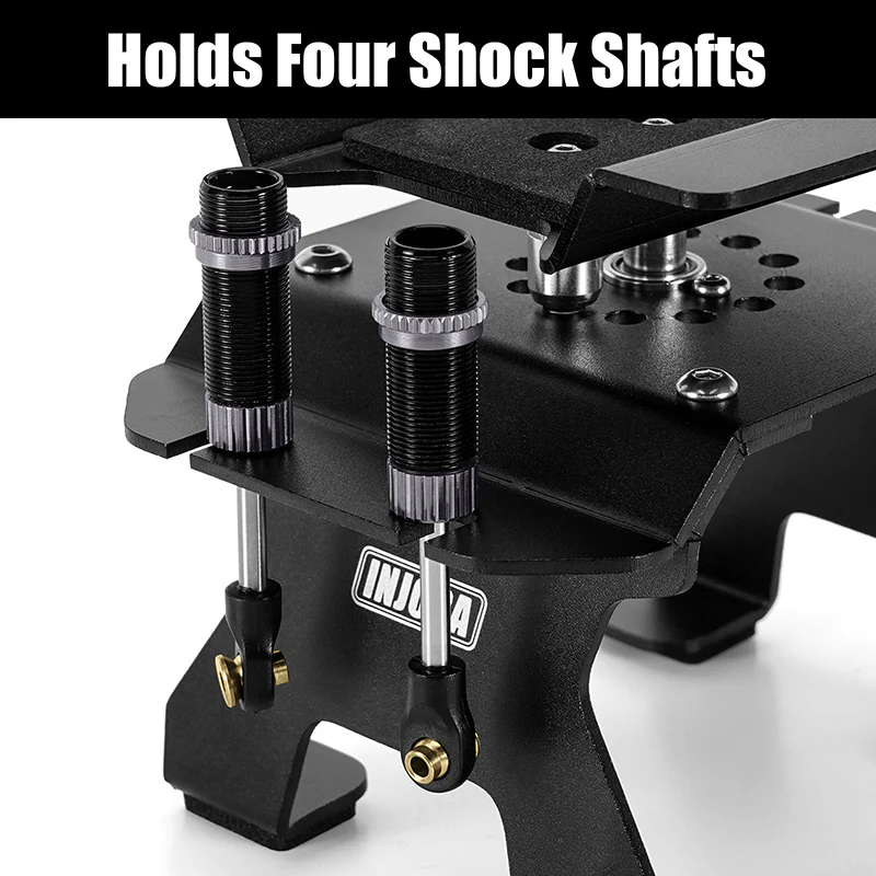 INJORA Aluminum RC Car Stand with Shock Holder for 1/24 1/18 RC Crawler - Image 4