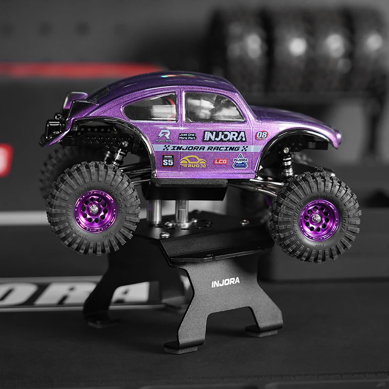 INJORA Aluminum RC Car Stand with Shock Holder for 1/30 1/32 RC Crawler - Image 6