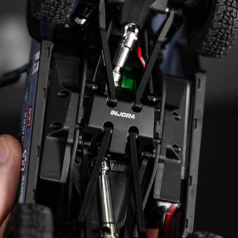 INJORA Aluminum Skid Plate for 1/30 SCX30 (5.6g) - Image 3