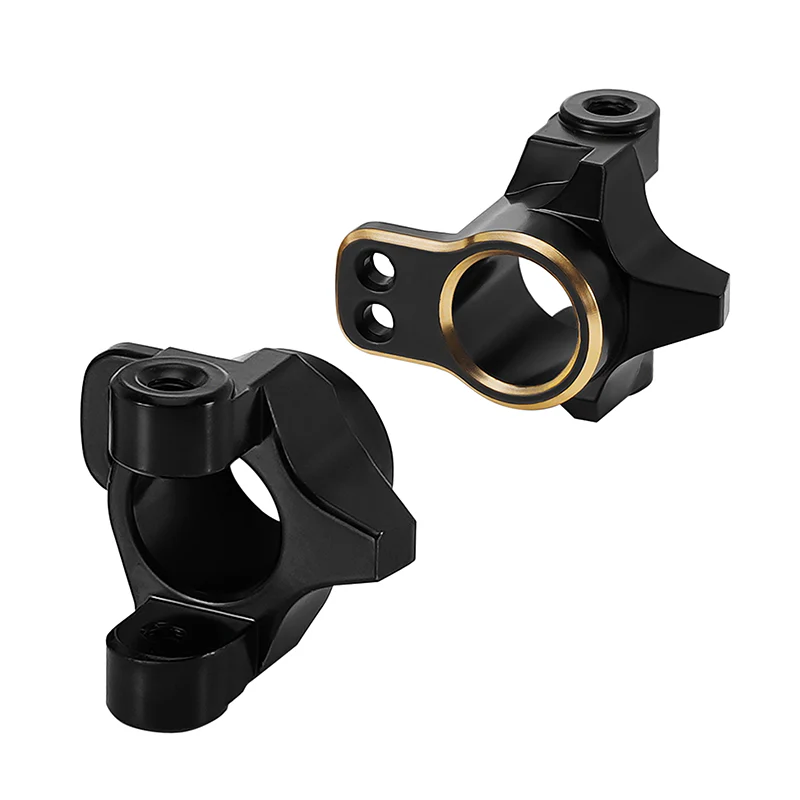 INJORA Black Brass C Hubs for 1/24 FMS FCX24M - Image 6