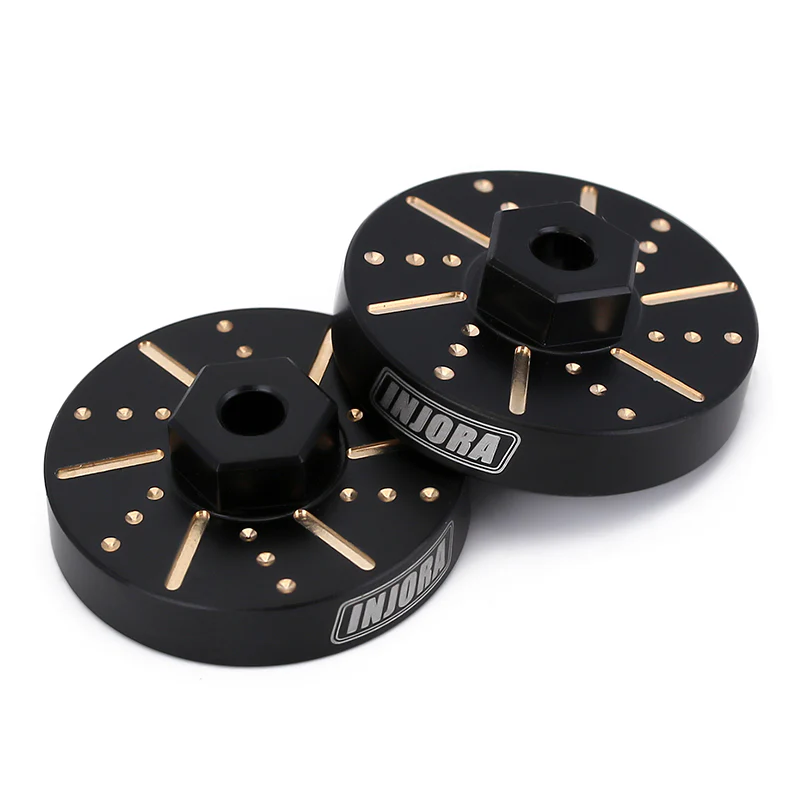 [Clearance Sale] INJORA 4pcs 6g/pcs Black Wheel Weights with Wheel Hex Hubs for Axial SCX24 AX24 - Image 4