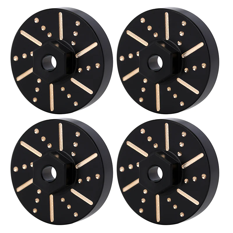 [Clearance Sale] INJORA 4pcs 6g/pcs Black Wheel Weights with Wheel Hex Hubs for Axial SCX24 AX24 - Image 5