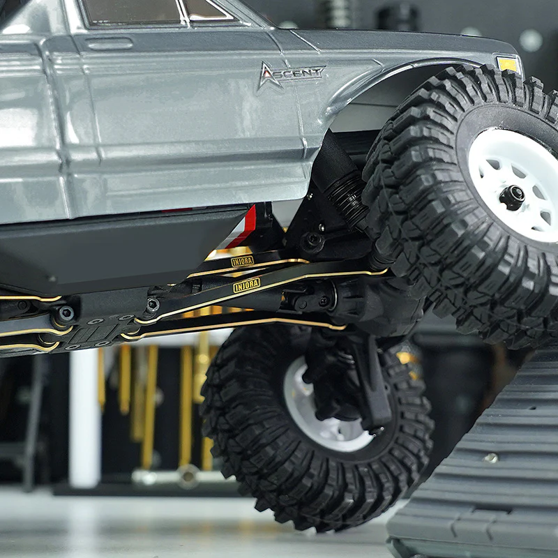 INJORA Black Brass High Clearance Chassis Links for 1/18 Redcat Ascent-18 - Image 5