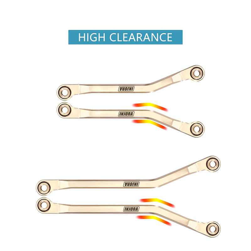 INJORA Brass High Clearance Links Set for 1/18 TRX4M Defender Bronco - Image 13