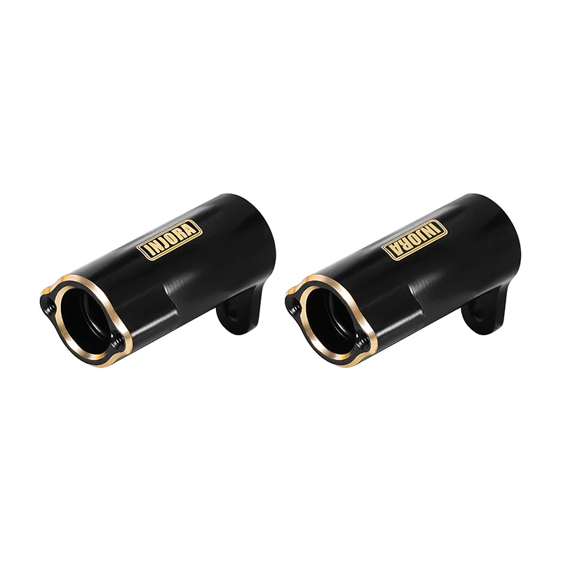 INJORA Black Rear Axle Tubes for 1/24 FMS FCX24M - Image 5