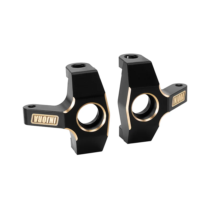 INJORA Black Brass Steering Knuckles for 1/24 FMS FCX24M - Image 6