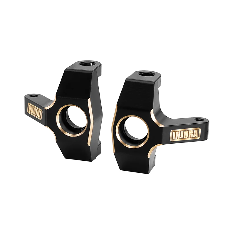 INJORA Black Brass Steering Knuckles for 1/24 FMS FCX24M - Image 7