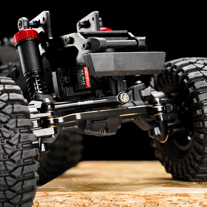 INJORA Black Brass Steering Links for 1/18 Redcat Ascent-18 High Steer Axles - Image 4