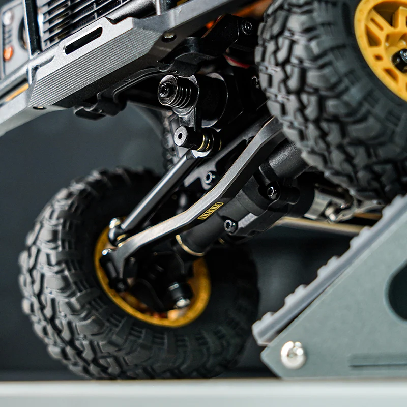 INJORA Black Brass Steering Links for 1/24 FMS FCX24M - Image 3