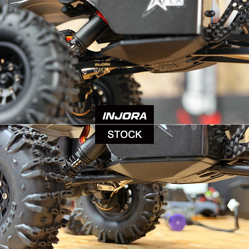 INJORA Black Brass High Clearance Links for 1/18 Redcat Ascent-18 APEX - Image 3