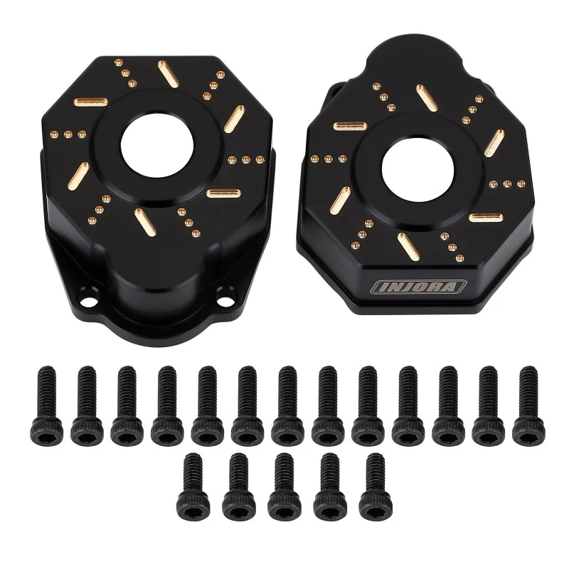 INJORA 49g/pcs Black Brass Outer Portal Drive Housing #8251 for TRX-4 TRX-6 - Image 2