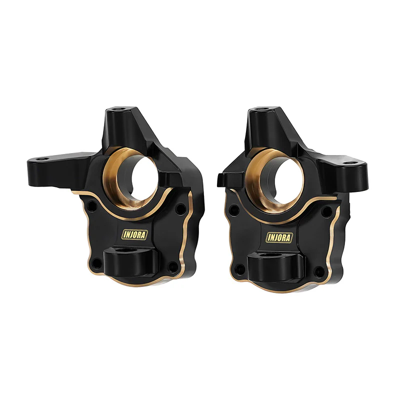INJORA 58g/pcs Black Brass Steering Knuckles for 1/10 FMS FCX10 K5 LC80 Pro V1 - Image 4