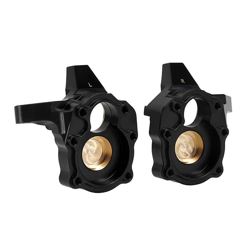 INJORA 58g/pcs Black Brass Steering Knuckles for 1/10 FMS FCX10 K5 LC80 Pro V1 - Image 6
