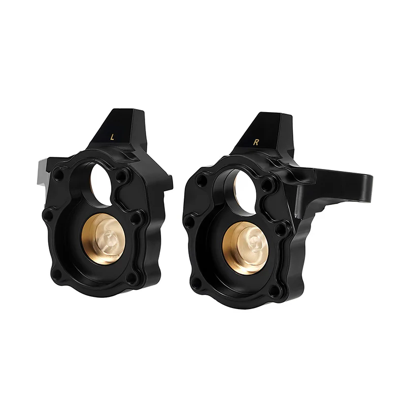 INJORA 58g/pcs Black Brass Steering Knuckles for 1/10 FMS FCX10 K5 LC80 Pro V1 - Image 7