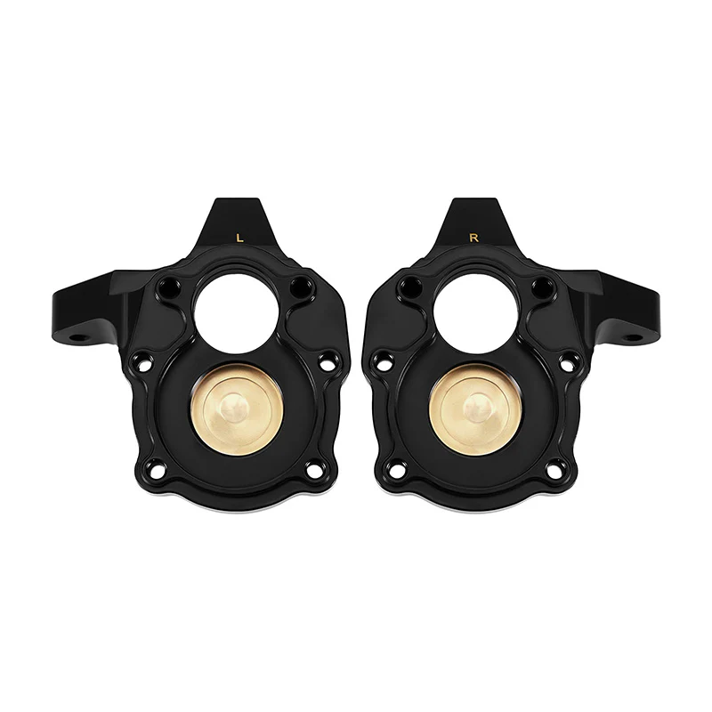 INJORA 58g/pcs Black Brass Steering Knuckles for 1/10 FMS FCX10 K5 LC80 Pro V1 - Image 8