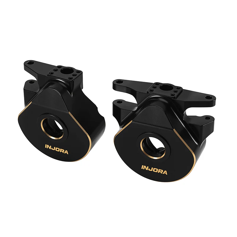 INJORA Black Brass Steering Knuckles for 1/10 VP H10 Optic - Image 8