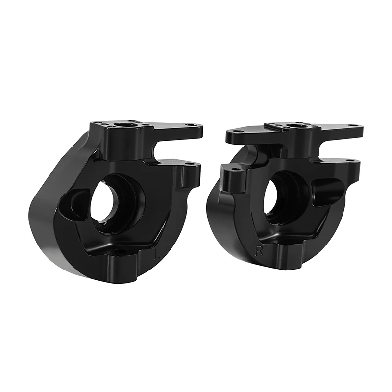 INJORA Black Brass Steering Knuckles for 1/10 VP H10 Optic - Image 9