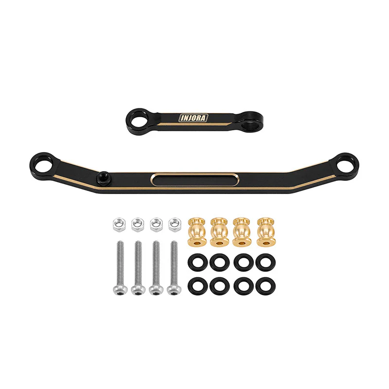 INJORA Black Coating Brass Steering Links for SCX24 - Image 2
