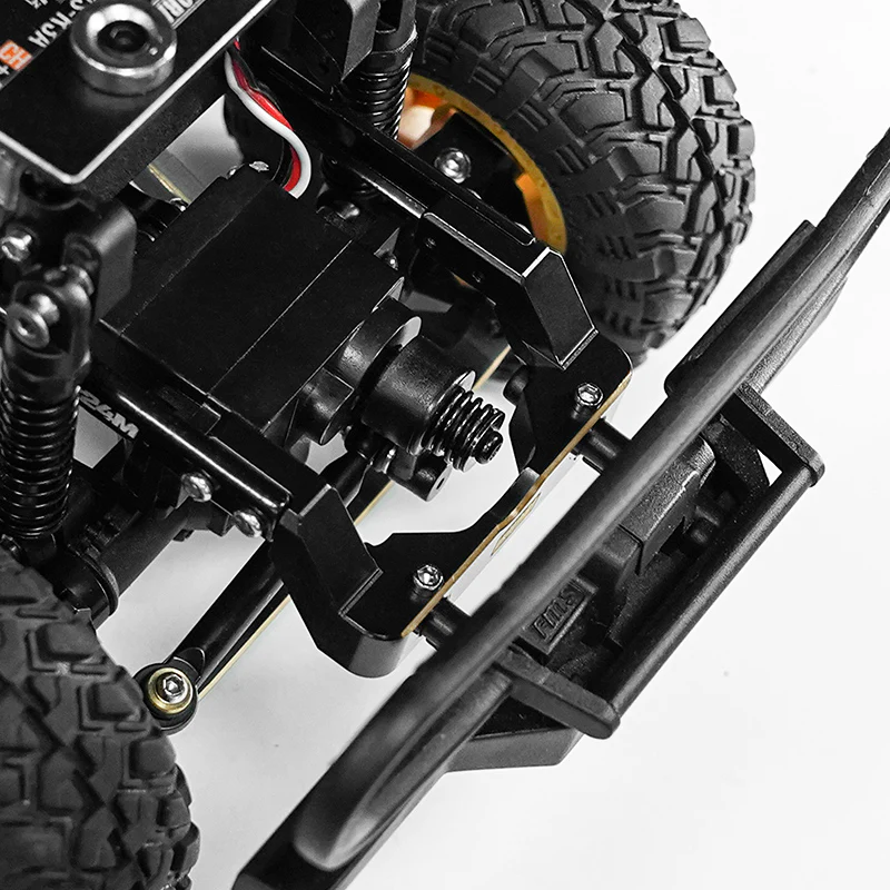 INJORA Black Brass Front Bumper Mount for 1/24 FMS FCX24M - Image 4