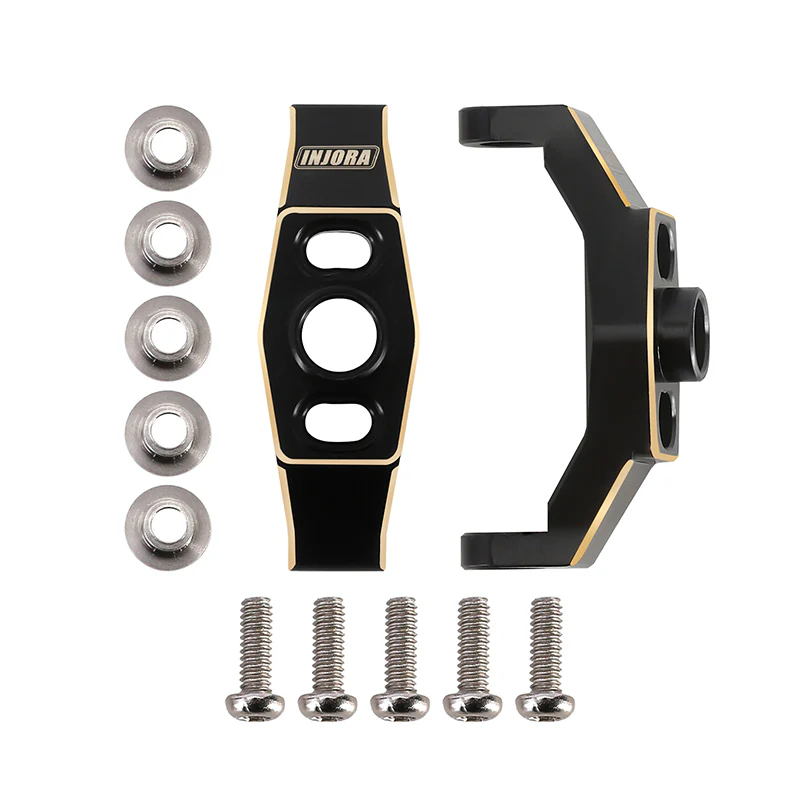 INJORA Brass Adjustable Caster Blocks Clockable C Hub Carriers for 1/18 TRX4M - Image 2
