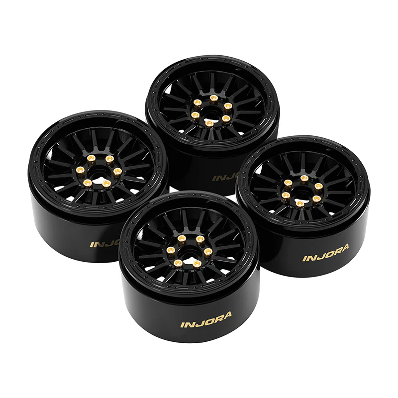 INJORA 2.2" Brass & Aluminum Wheels for 1/10 RC Crawlers (W2259) - Image 12