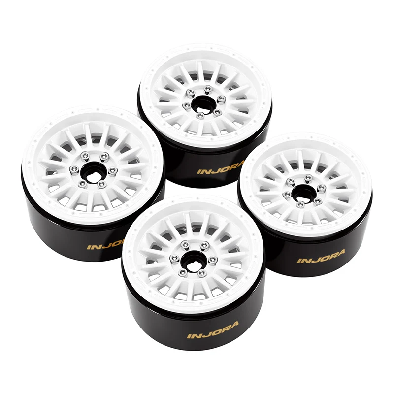 INJORA 2.2" Brass & Aluminum Wheels for 1/10 RC Crawlers (W2259) - Image 5