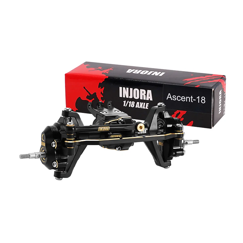 INJORA Brass & Aluminum Portal Axles for 1/18 Redcat Ascent-18 Brushed - Image 6