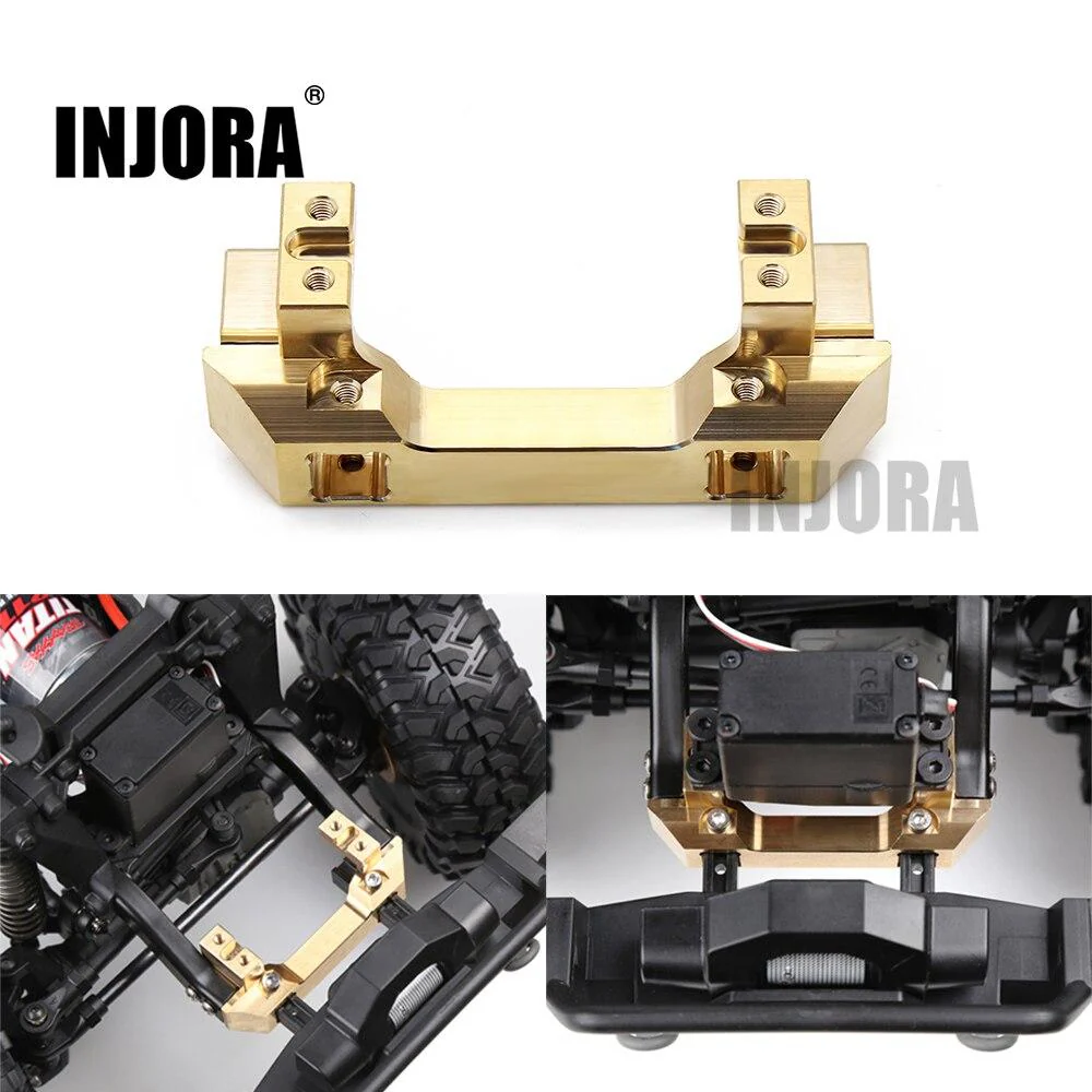 [Germany Clearance Deal] INJORA Brass Front Bumper Mount Servo Stand for Traxxas TRX-4