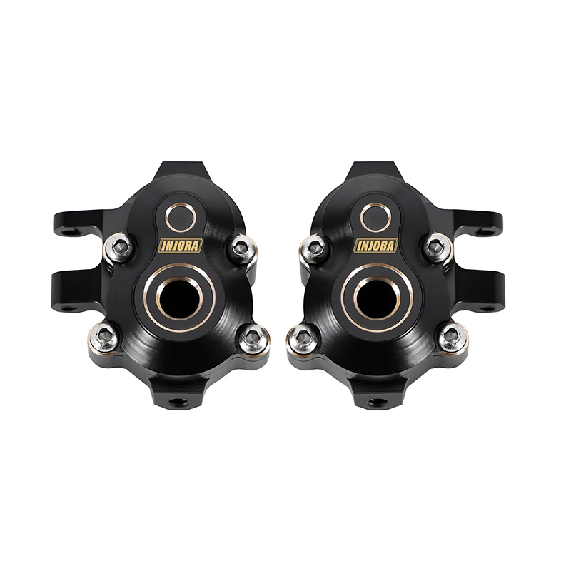 INJORA Brass Front Outer Portal Housings for 1/18 Redcat Ascent-18  Brushed - Image 3