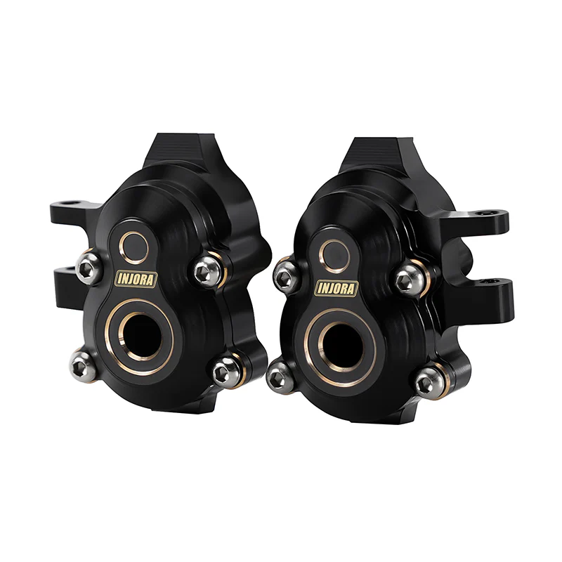 INJORA Brass Front Outer Portal Housings for 1/18 Redcat Ascent-18  Brushed - Image 4