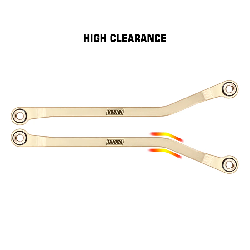 INJORA Brass High Clearance Links for 1/18 TRX4M High Trail K10 F150 (4M-97) - Image 10
