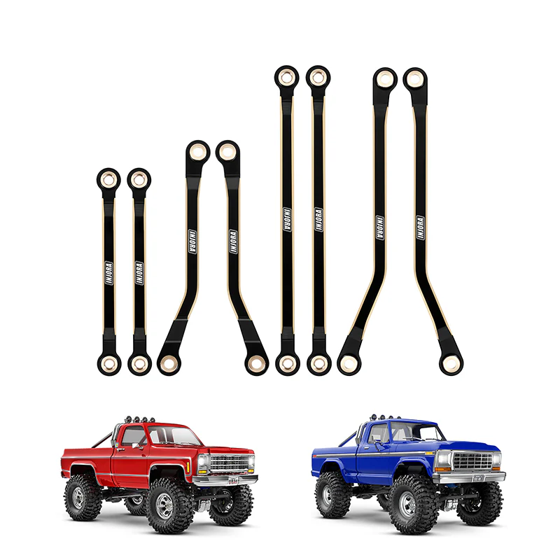 INJORA Brass High Clearance Links for 1/18 TRX4M High Trail K10 F150 (4M-97) - Image 2