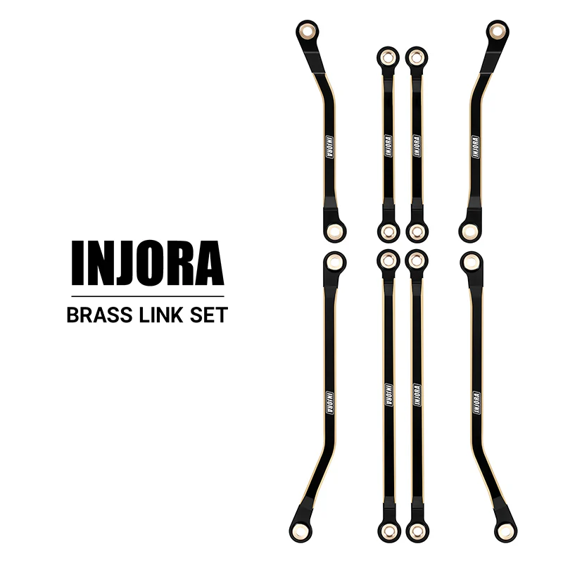 INJORA Brass High Clearance Links for 1/18 TRX4M High Trail K10 F150 (4M-97) - Image 3