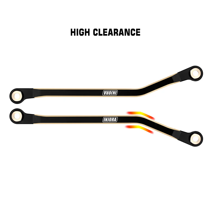 INJORA Brass High Clearance Links for 1/18 TRX4M High Trail K10 F150 (4M-97) - Image 5