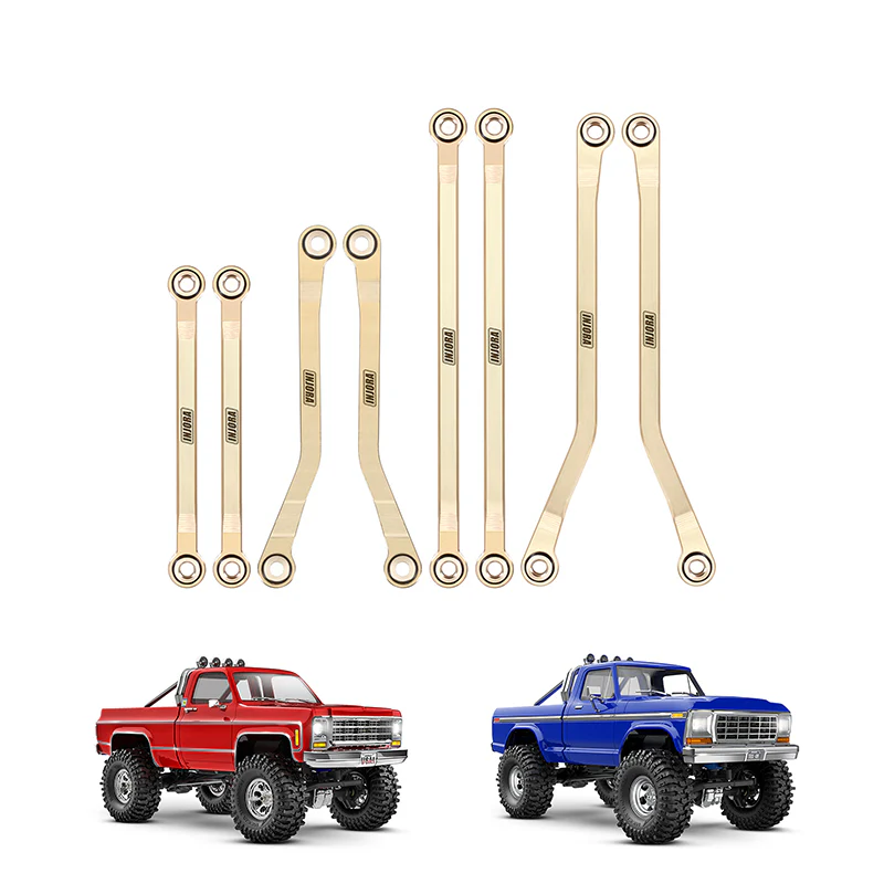 INJORA Brass High Clearance Links for 1/18 TRX4M High Trail K10 F150 (4M-97) - Image 7
