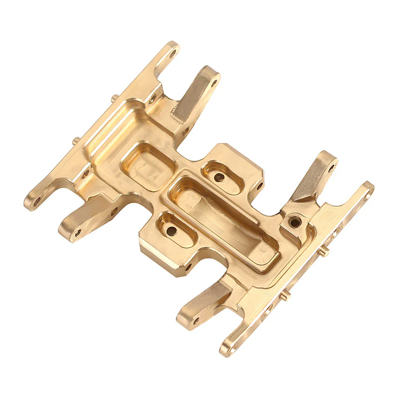 INJORA Brass Skid Plate Gearbox Transmission Mount for Axial SCX24 - Image 4