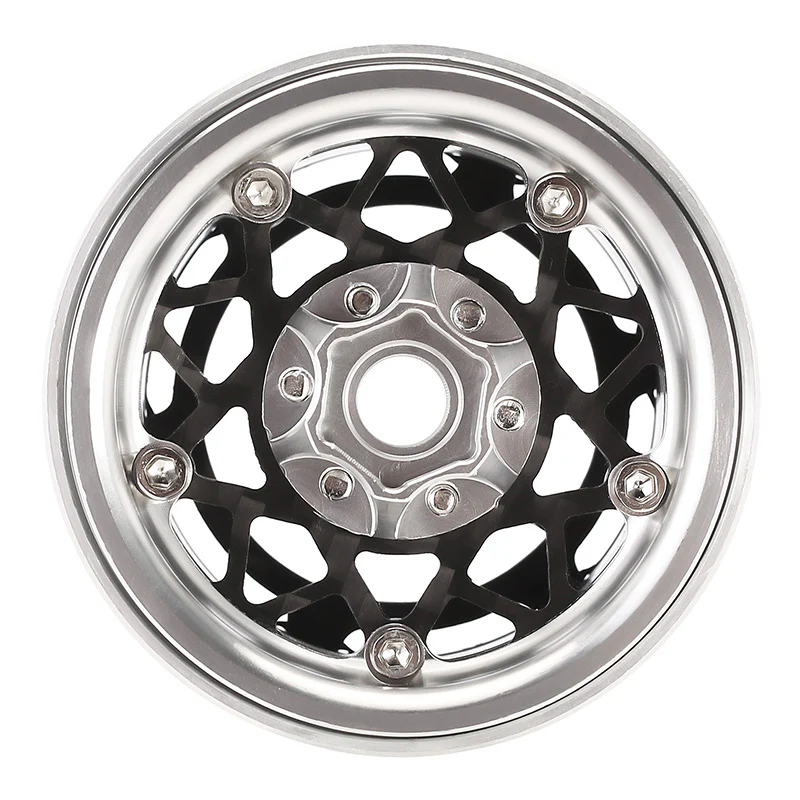 INJORA 1.9" Carbon Fiber & Aluminum -10mm Offset Wheels for 1/10 RC Crawlers (W1952) - Image 7