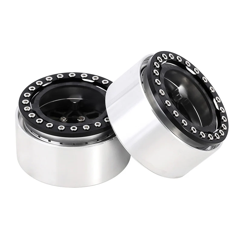 INJORA 1.9" Carbon Fiber & Aluminum -10mm Offset Wheels for 1/10 RC Crawlers (W1952) - Image 8