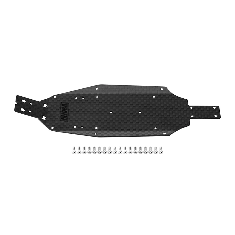 INJORA Carbon Fiber Chassis & Rear Wing for 1/24 Losi Micro-B - Image 10