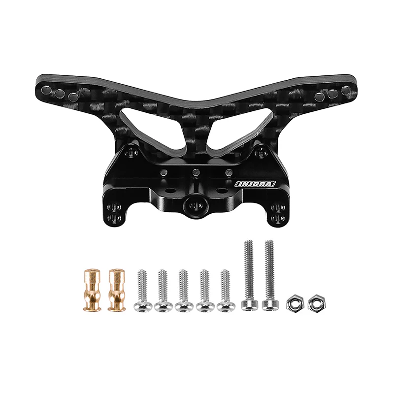 INJORA Carbon Fiber Shock Towers with Shock Mount Spacer for Losi Micro-B Micro-T - Image 8