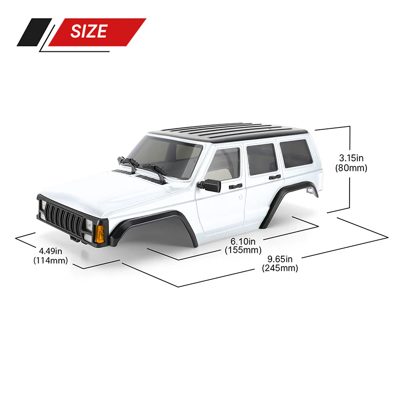 INJORA Cherokee Body for 155mm 1/18 TRX4M Bronco Defender - Image 22