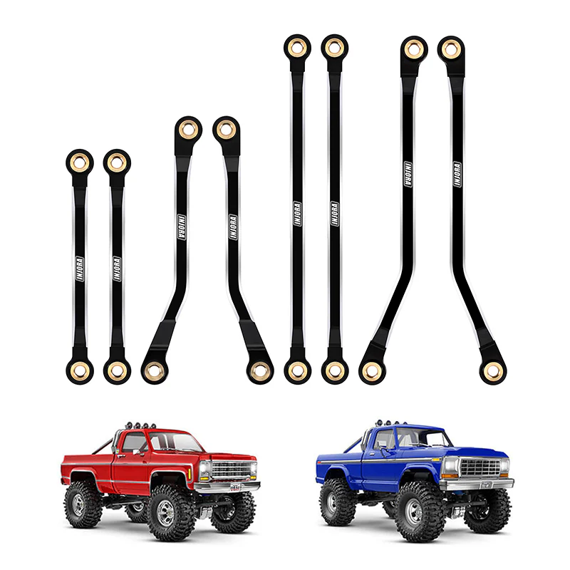 INJORA CNC Aluminum High Clearance Links Set for 1/18 TRX4M High Trail K10 F150 (4M-73) - Image 2